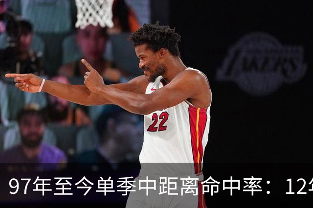 97年至今单季中距离命中率：12年贾米森最铁 嘴哥&威少&乔治在列